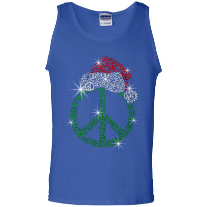 Peace Sign With Santa Ha Christmas Idea Gift Shirt Royal