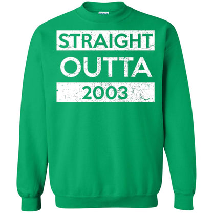 Brithday T-shirt Straight Outta 2003 Irish Green