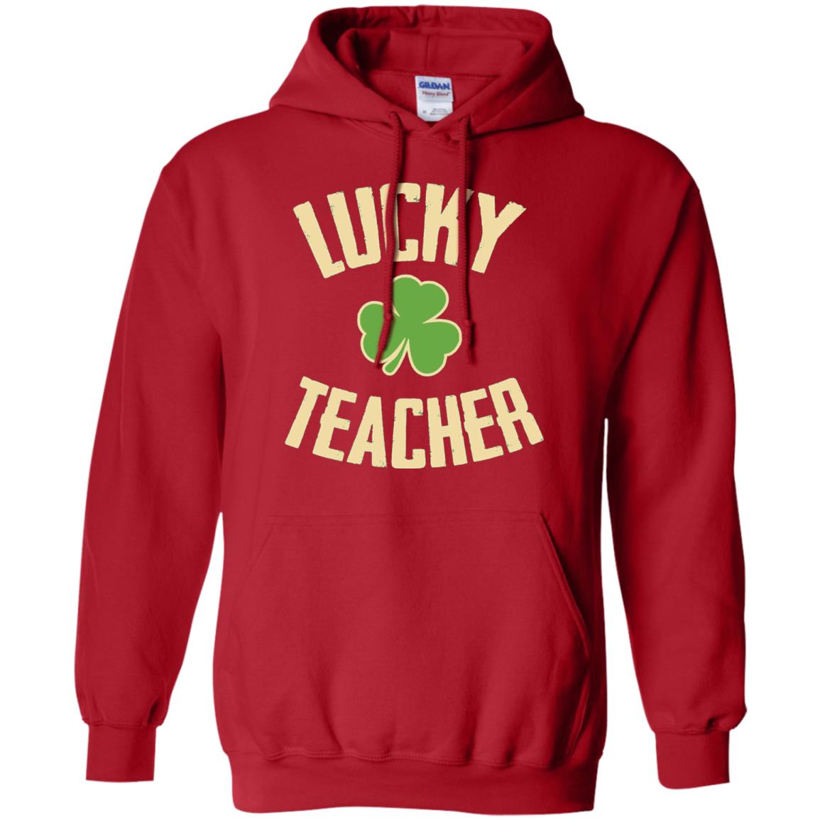 Lucky Teacher Shirt St. Patrick_s Day T-shirt Red