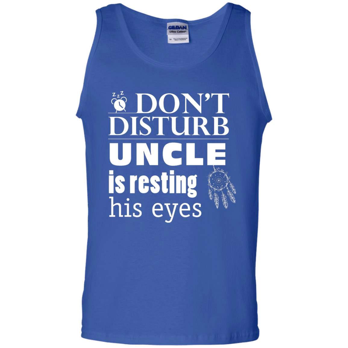 Don't Disturb Uncle Is Resting His Eyes Funny Uncle Shirt Royal