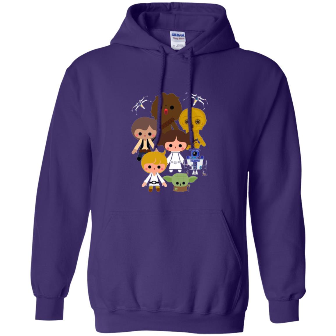 Film T-shirt Cute Kawaii Style Heroes Graphic Purple