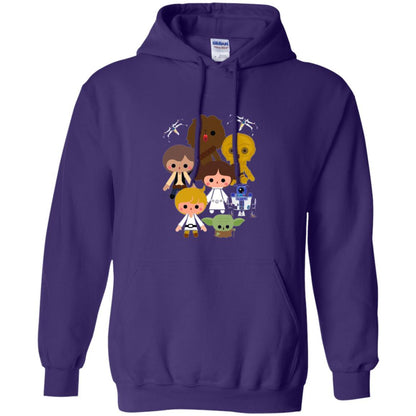 Film T-shirt Cute Kawaii Style Heroes Graphic Purple