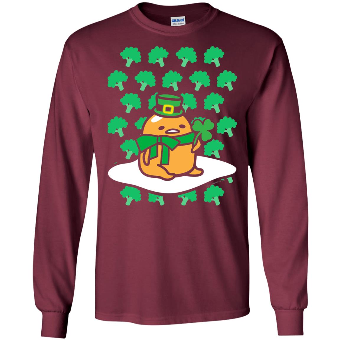 St. Patrick_s Day T-shirt Clover Maroon