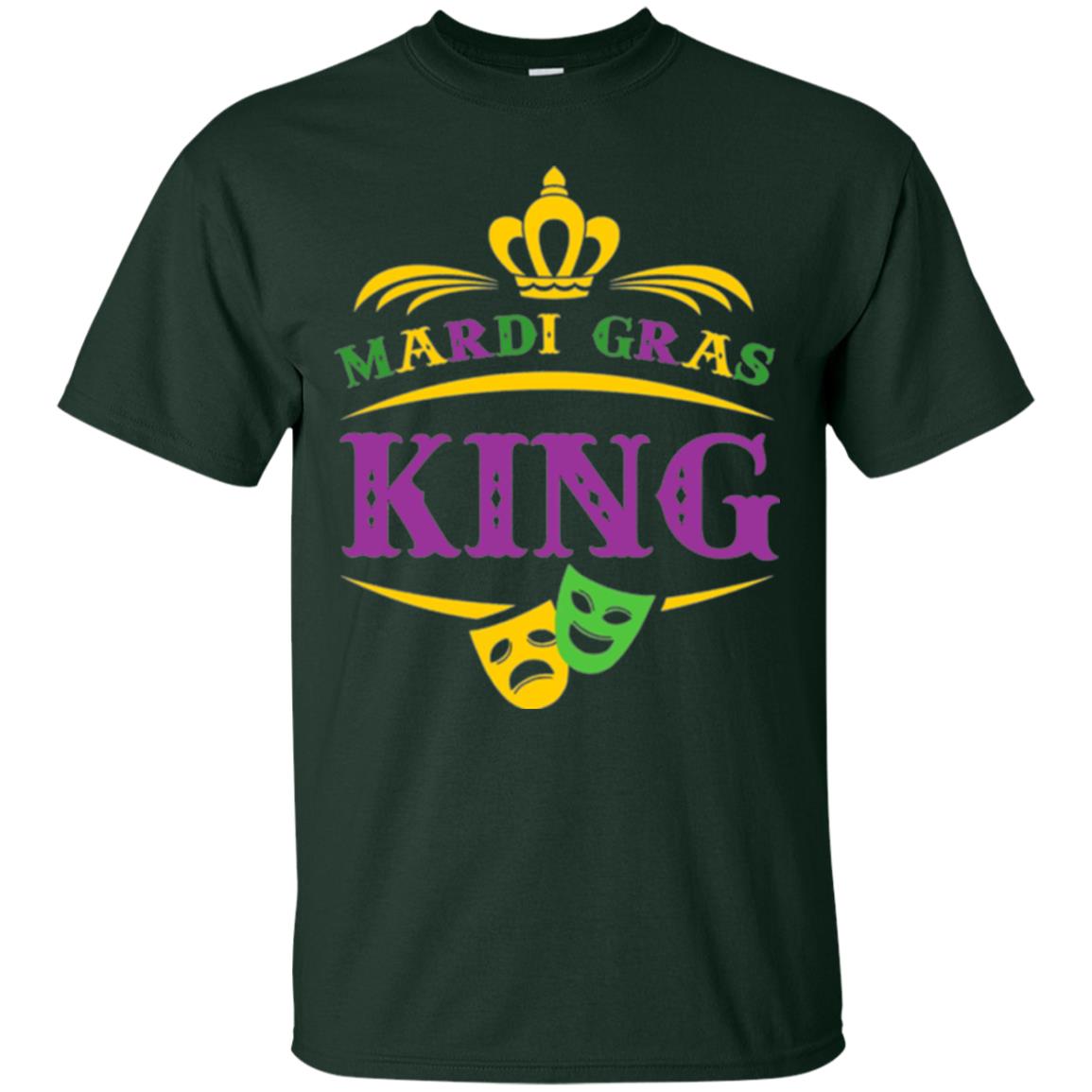Mardi Gras King Gift T-shirt Forest Green