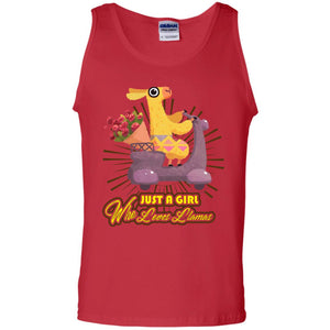 Just A Girl Who Loves Llamas Best Llama Gift Shirt For Girls