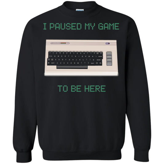 Retro Gamer T-shirt I Paused My Game To Be Here Black