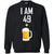 I Am 49 Plus 1 Beer 50th Birthday ShirtG180 Gildan Crewneck Pullover Sweatshirt 8 oz.