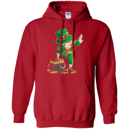 Dabbing Leprechaun Saint Patrick's Day T-shirt Red