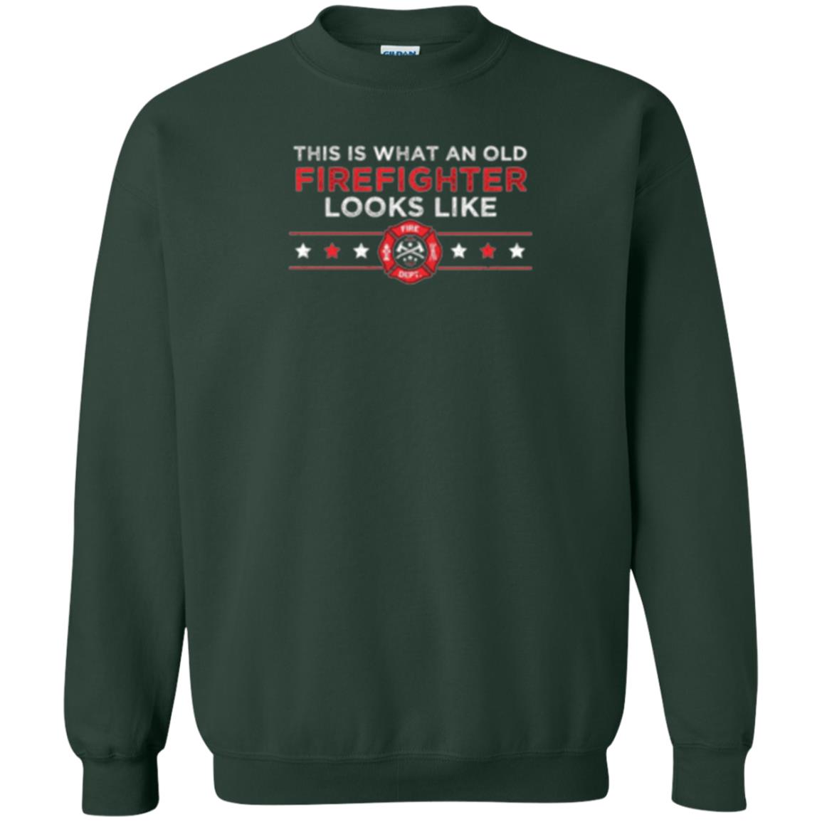 This Is What An Old Firefighter Looks Like T-shirt Forest Green