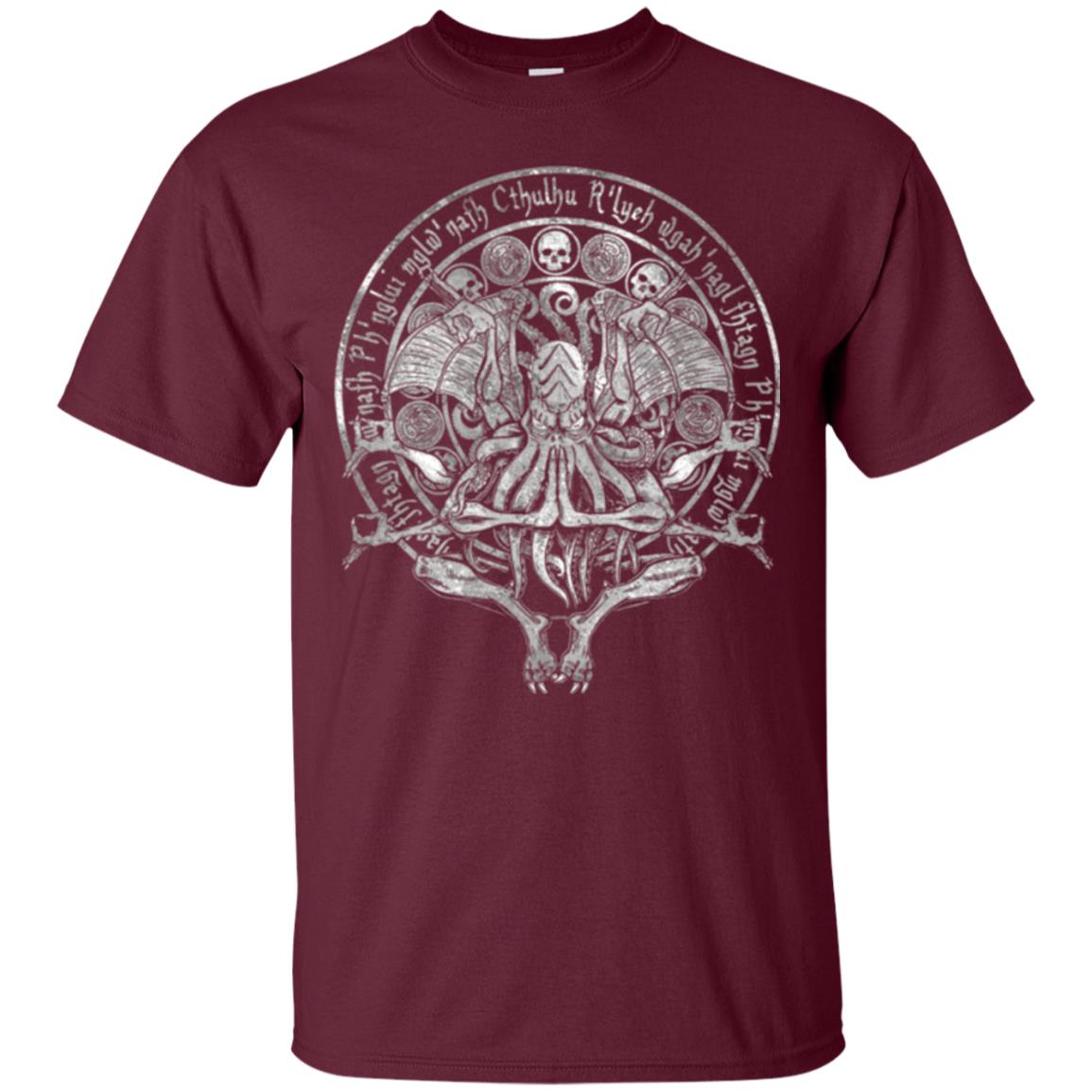 The Idol - Cthulhu T-shirt White Variant Maroon
