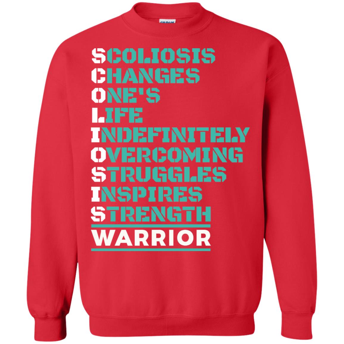 Changes One_s Life Indefinitely Overcoming Struggles Inspires Strength Coliosis Warrior Red