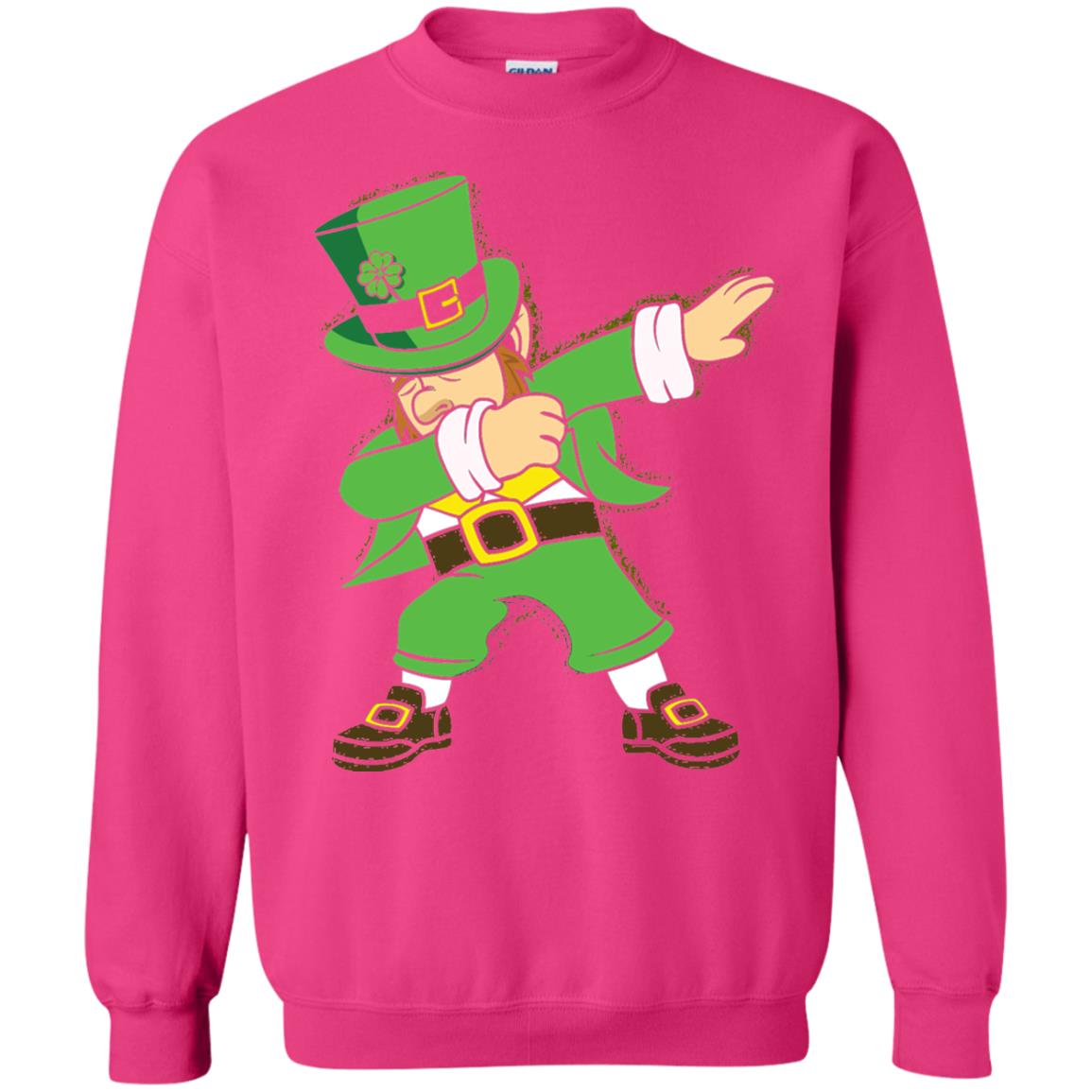 Dabbing Leprechaun Irish Dab Dance St Patrick_s Day T-shirt Heliconia