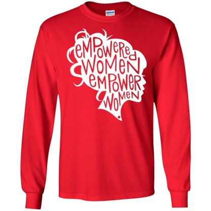 Feminist T-shirt Empowered Women Empower Woman Red