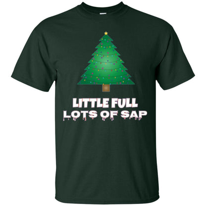 Christmas T-shirt Little Full Lots Of Sap Forest Green