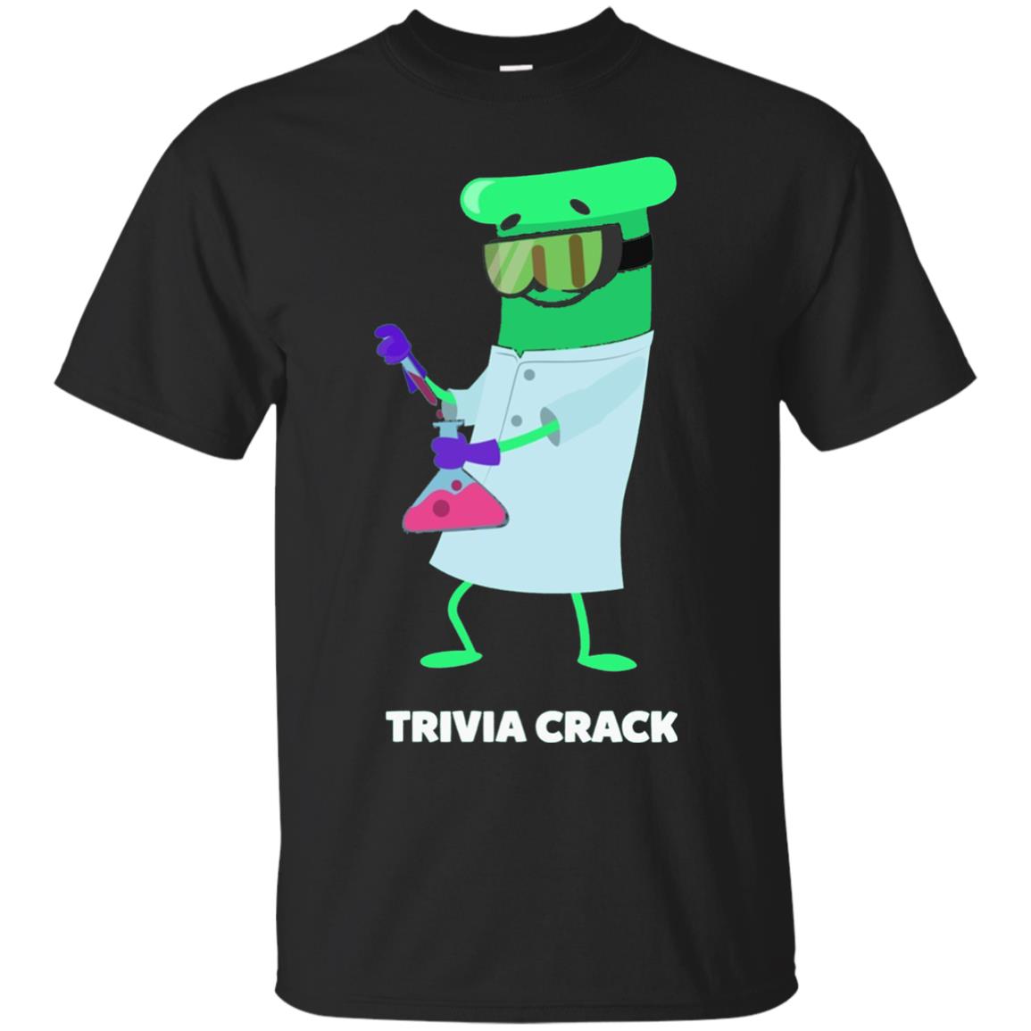 Cute Trivia Crack Scientist Al T-shirt Black