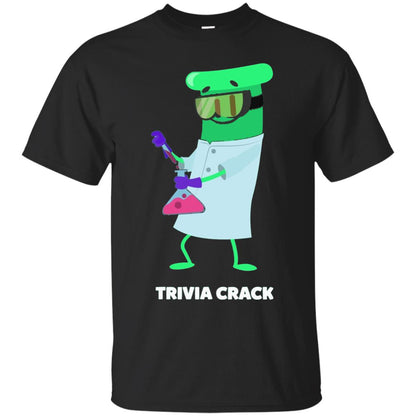 Cute Trivia Crack Scientist Al T-shirt Black