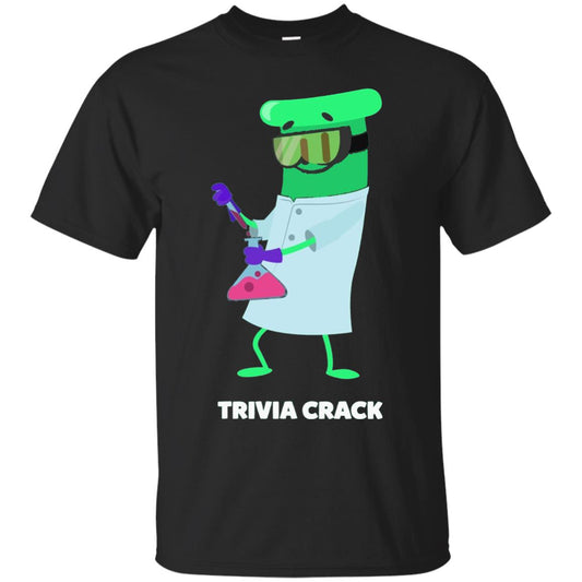 Cute Trivia Crack Scientist Al T-shirt Black