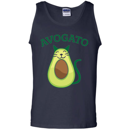 Avogato Avocado Cat Kitty Funny Meow T-shirt Navy