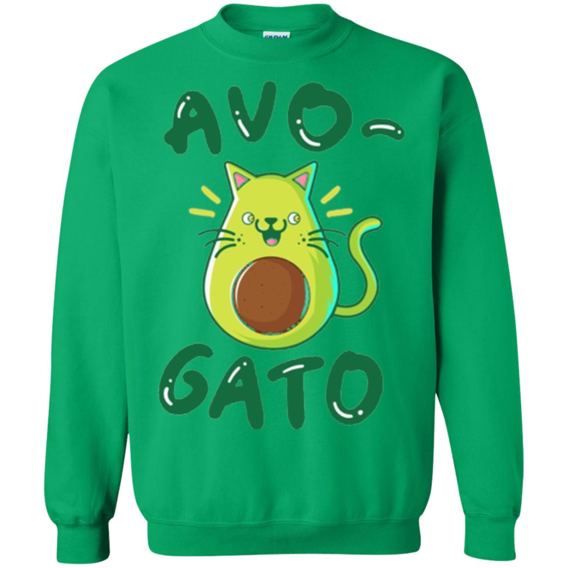 Cat Lovers T-shirt Avocado Avogato Irish Green