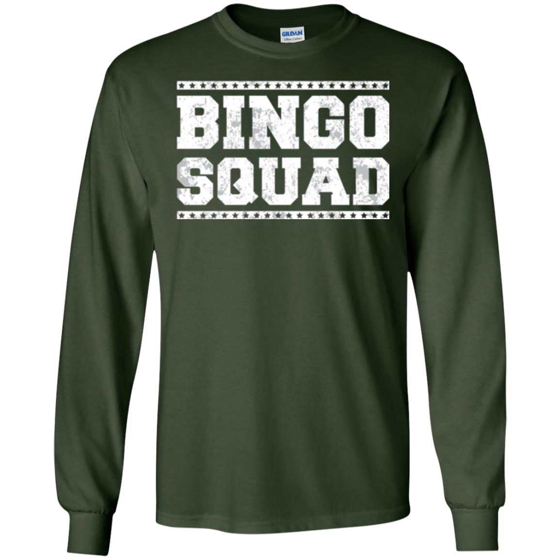Bingo Squad Distressed Style Lucky Player T-shirt Forest Green