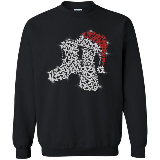 Veteran Boot With Santa Hat Merry Christmas Gift Shirt For Mens Womens Black