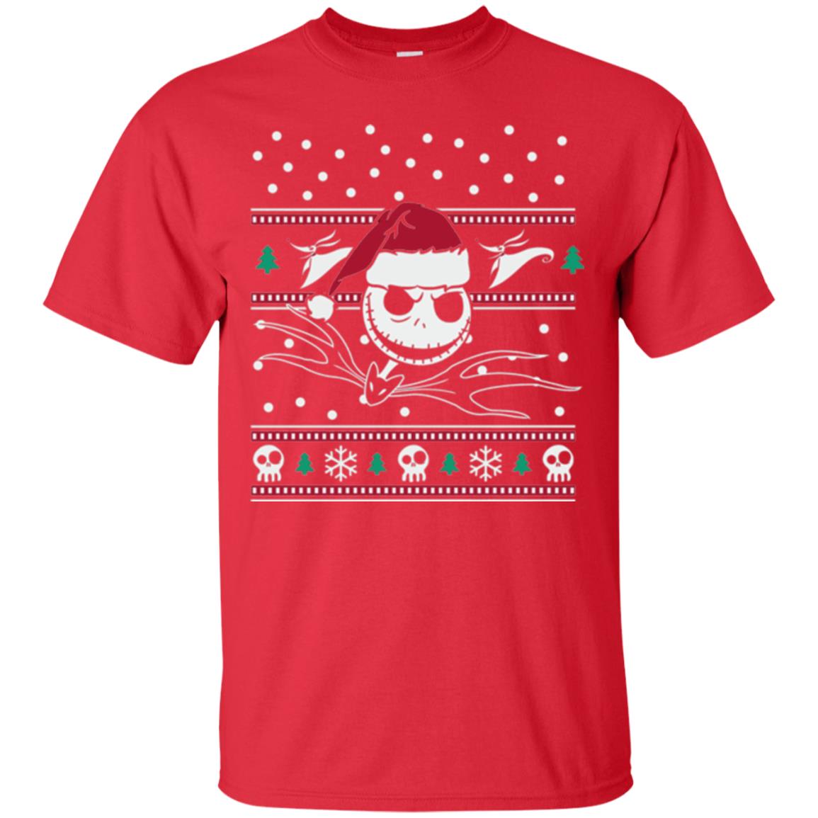 Disney Nightmare Before Christmas Holiday Christmas T-shirt Red