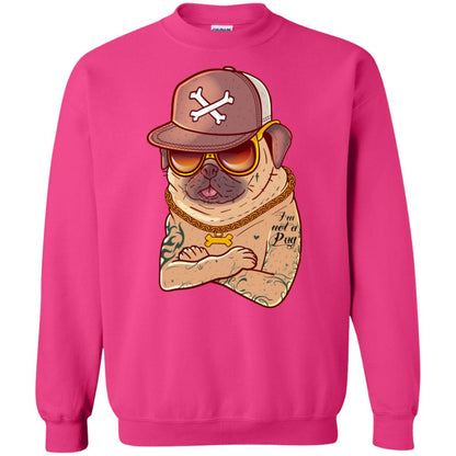 I'm Not A Pug Tattoo Dog Owner Shirt Heliconia