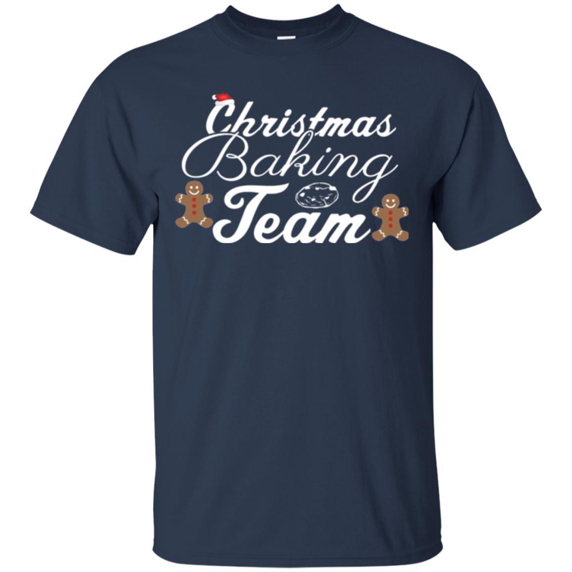 Baker T-shirt Christmas Baking Team Navy