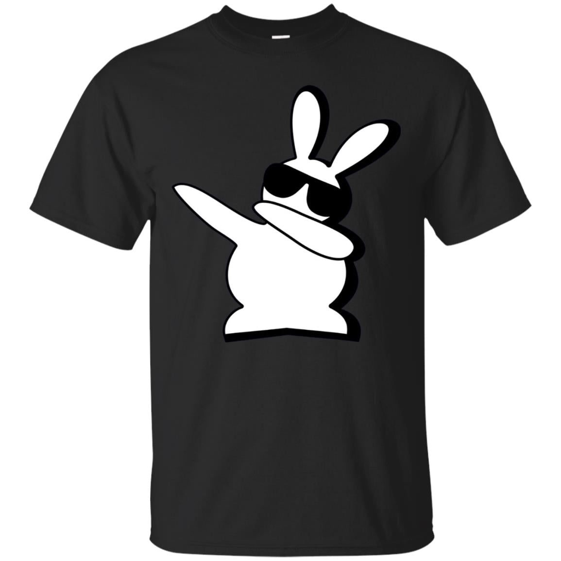 Dabbing Hip Hop Bunny Easter Dab Rabbit Dance T-shirt Black