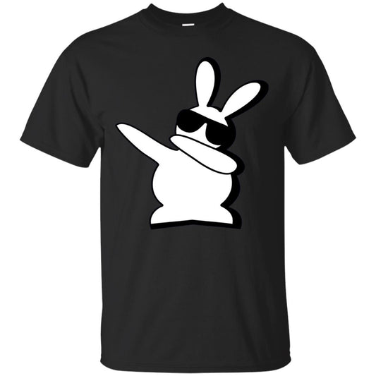 Dabbing Hip Hop Bunny Easter Dab Rabbit Dance T-shirt Black