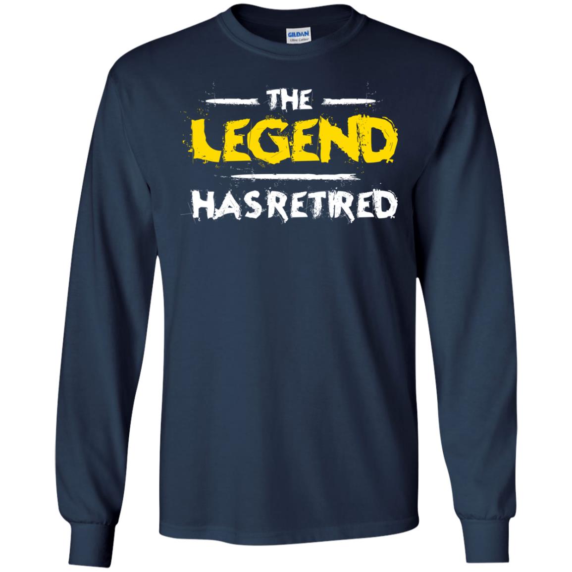 Retirement T-shirt The Legend Has Retired Navy