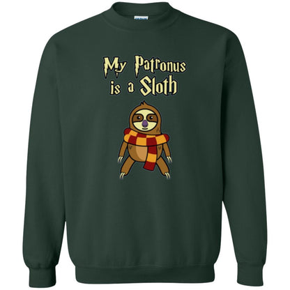 Christmas T-shirt My Patronus Is A Sloth T-shirt Forest Green