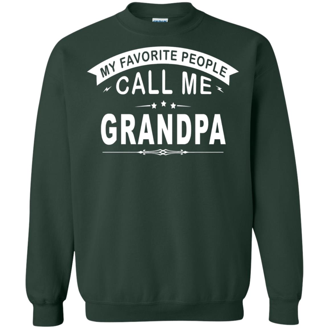 My Favorite People Call Me Grandpa Papa T-shirt Forest Green