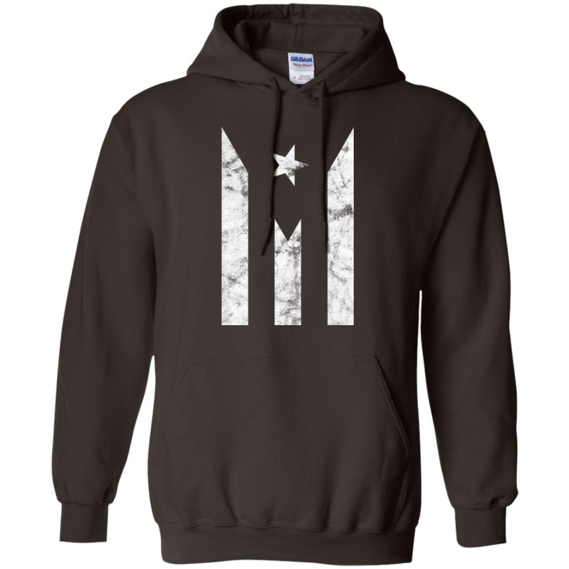Boricua T-shirt Puerto Rico Black Flag T-shirt Dark Chocolate