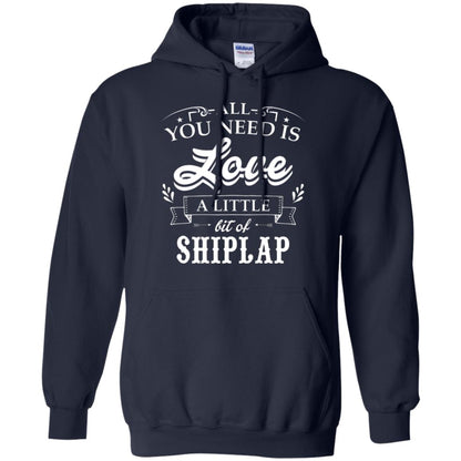 All You Need Is Love A Little Bit Of Shiplap Fixer-upper T-shirt Navy
