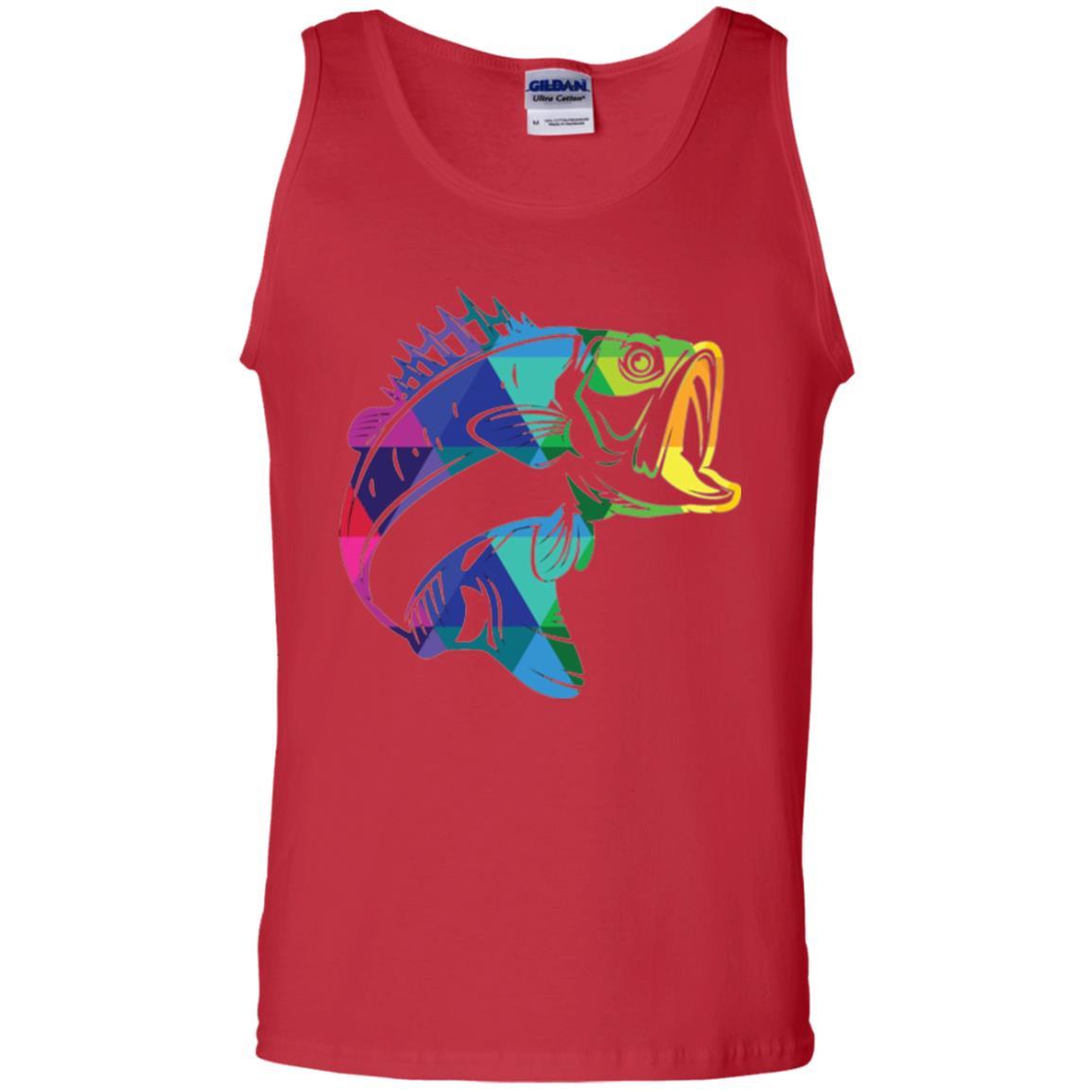 Fisherman T-shirt Fish For Bass Red