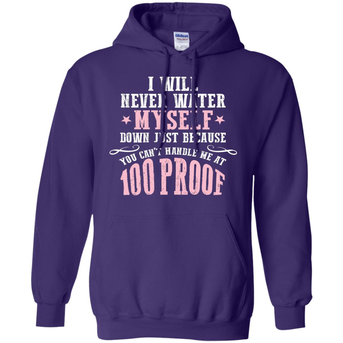I Will Never Water Myself Down T-shirt Purple