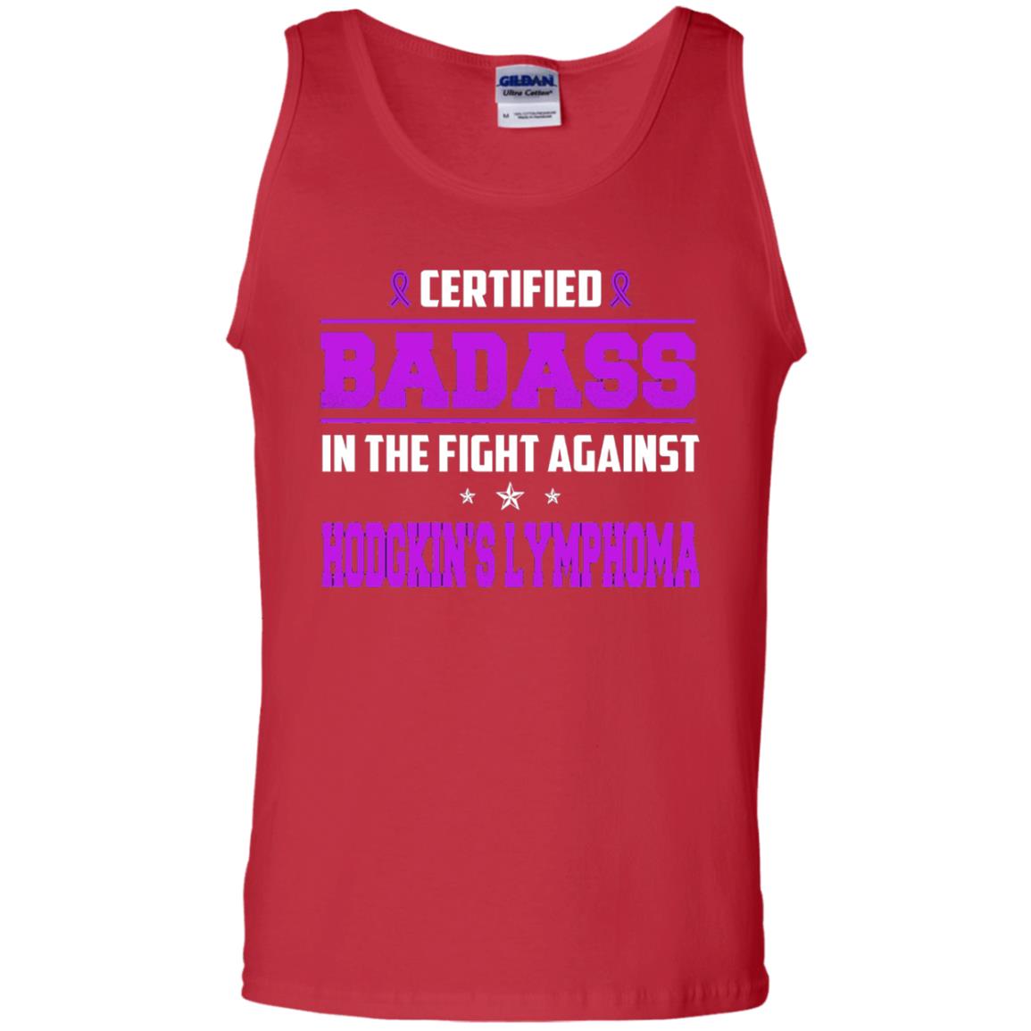 Certified Badass Against T-shirt Hodgkin_s Lymphoma Red