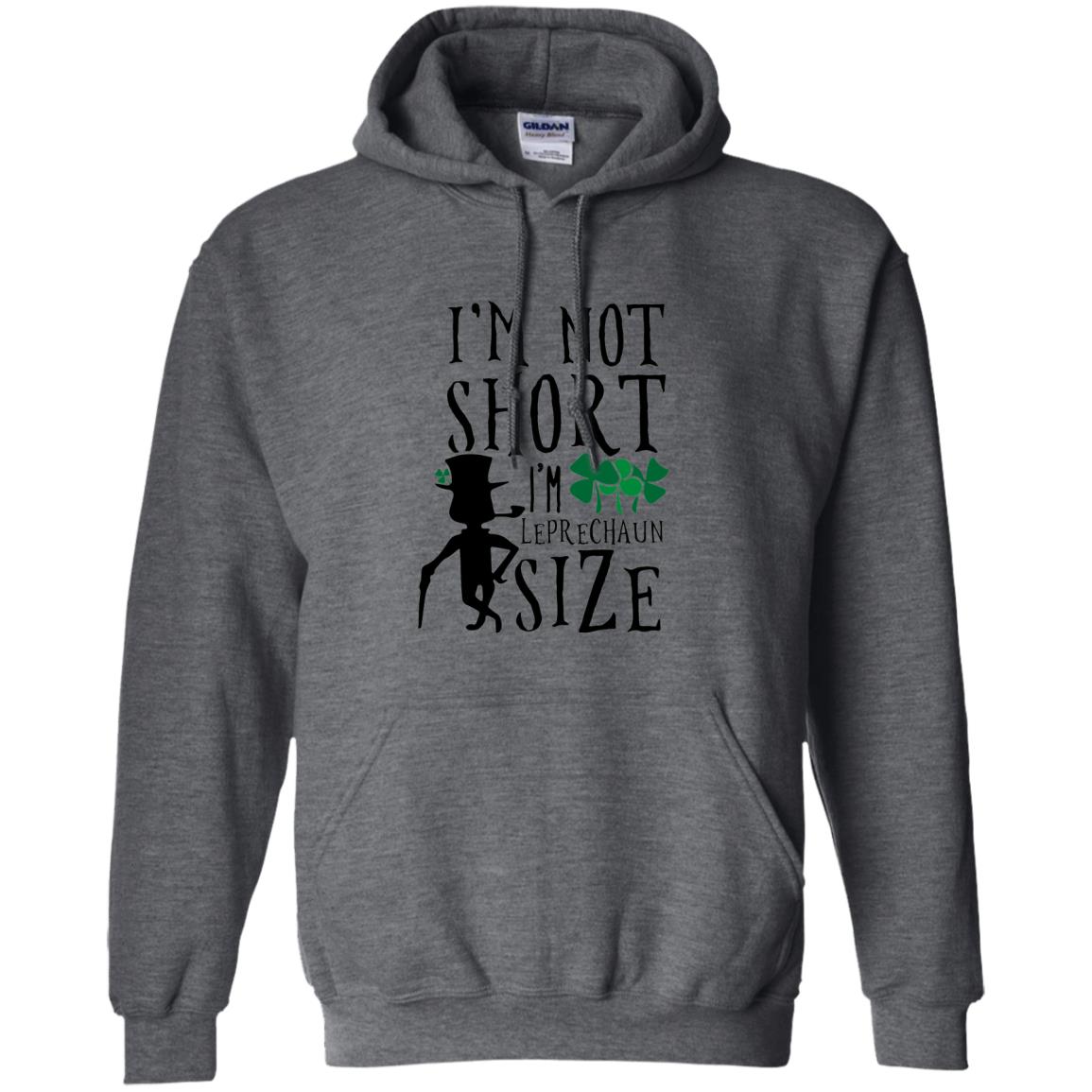 I_m Not Short Leprechaun Size Funny St Patrick_s Day T-shirt Dark Heather