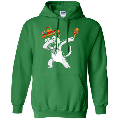 Dabbing Husky Funny Cinco De Mayo T-shirt Irish Green