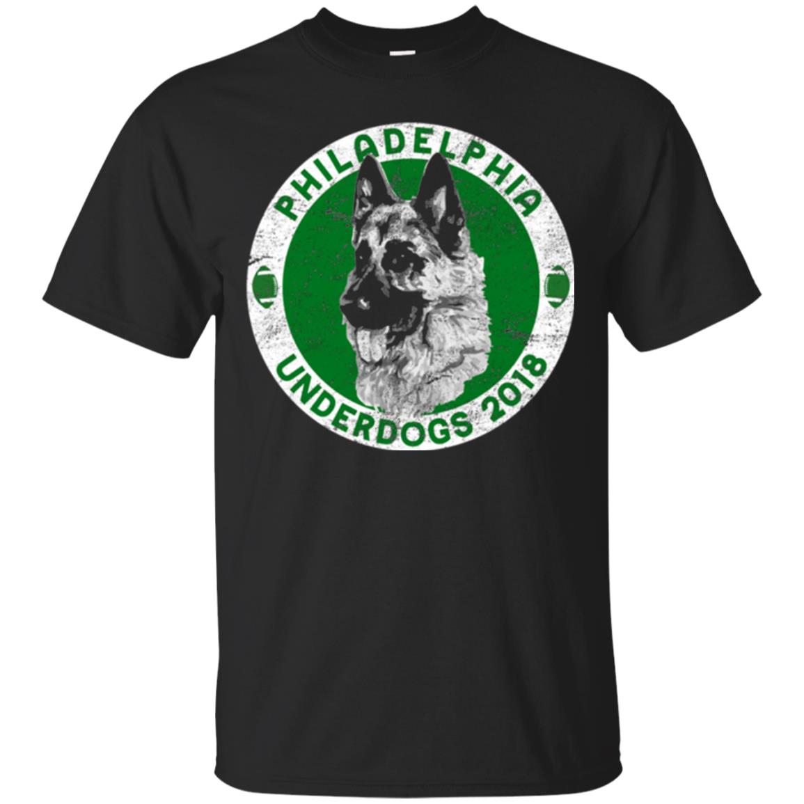 Dog Lover T-shirt Philadelphia Underdogs 2018 Distressed Black