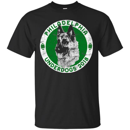 Dog Lover T-shirt Philadelphia Underdogs 2018 Distressed Black