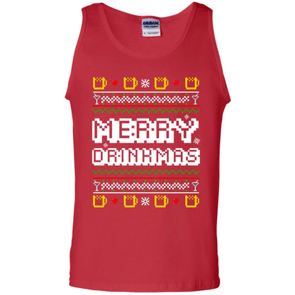 Merry Drinkmas X-mas Gift Shirt For Drinking Lovers Red