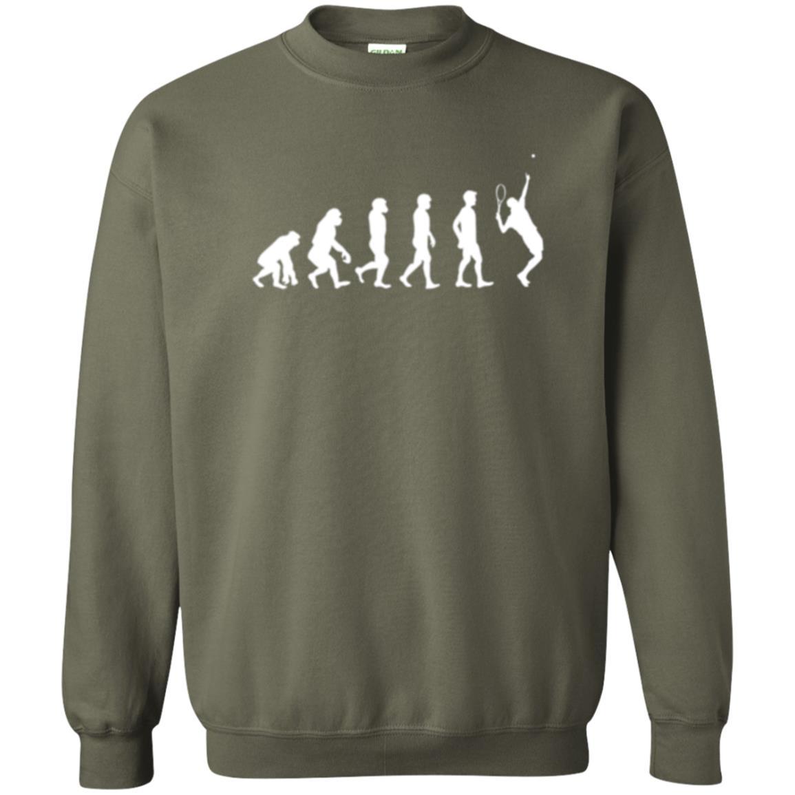 Evolution Of Tennis Player T-shirt Military Green