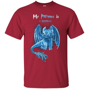 My Patronus Is A Nightfury How To Train Your Dragon T-shirtG200 Gildan Ultra Cotton T-Shirt