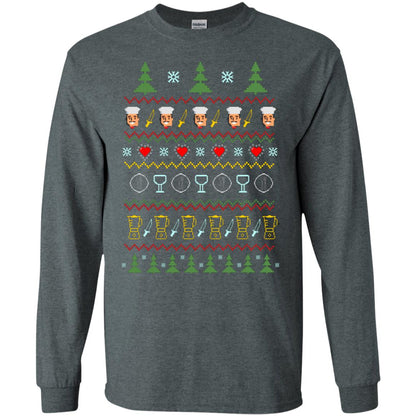 Chef Christmas X-mas Gift Shirt For Cooking Lovers Dark Heather