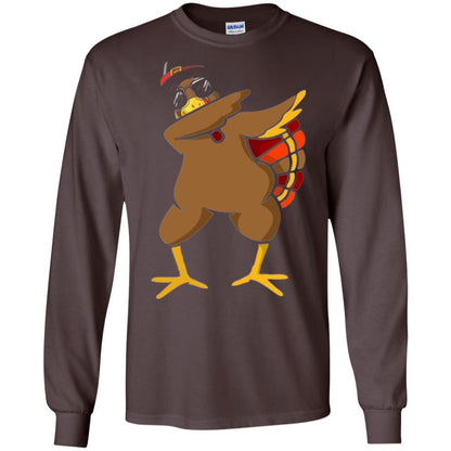 Thanksgiving T-shirt Dabbing Turkey Dark Chocolate