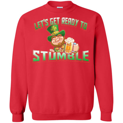 St.patrick_s Day T-shirt Let_s Get Ready To Stumble Red