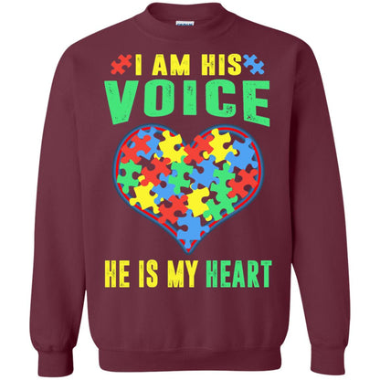 Autism Awareness Shirt He Is My Heart Maroon
