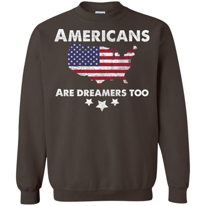 Anti Trump T-shirt Americans Are Dreamers Too Dark Chocolate
